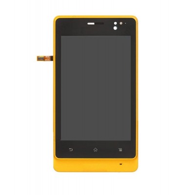 Lcd With Touch Screen For Sony Xperia Go Yellow By - Maxbhi.com