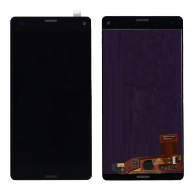 Lcd With Touch Screen For Sony Xperia Z3 Compact D5833 Black By - Maxbhi Com