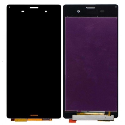 Lcd With Touch Screen For Sony Xperia Z3 Dual D6633 Black By - Maxbhi Com