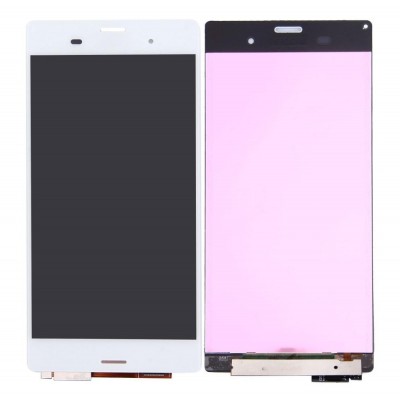 Lcd With Touch Screen For Sony Xperia Z3 White By - Maxbhi Com