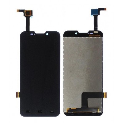 Lcd With Touch Screen For Zte Grand X Quad V987 Black By - Maxbhi Com