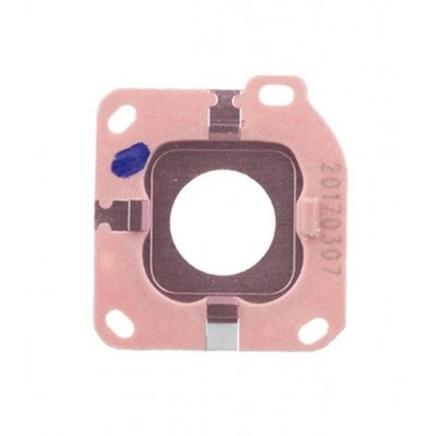 Camera Lens Glass With Frame For Samsung Galaxy C9 Pro Pink Gold By - Maxbhi Com