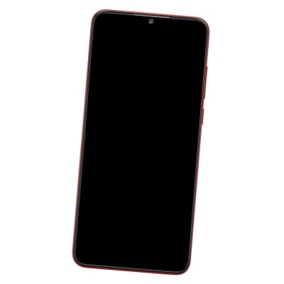 Camera Lens Glass with Frame for Lava Z6 Red
