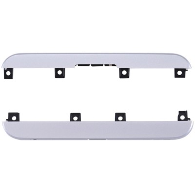 Top Bottom Cover For Lg V20 H990ds Silver By - Maxbhi Com