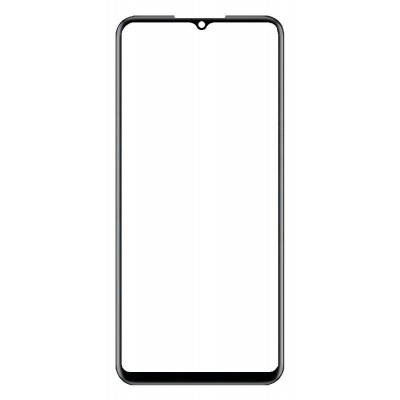 Replacement Front Glass For Realme V23 Black By - Maxbhi Com