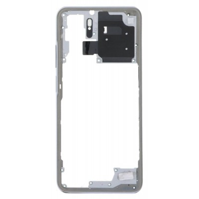 Middle Frame Ring Only For Xiaomi Poco M5s White By - Maxbhi Com