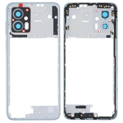 Middle Frame Ring Only For Motorola Moto G53 5g White By - Maxbhi Com