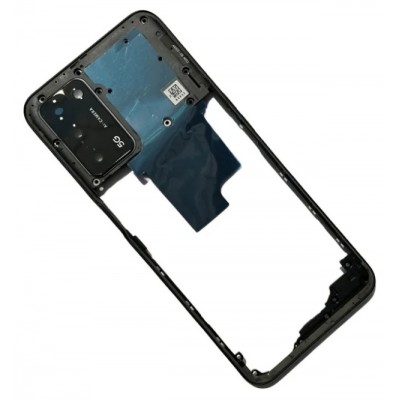 Middle Frame Ring Only For Oppo A55 5g Black By - Maxbhi Com