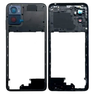 Middle Frame Ring Only For Motorola Moto E22i Grey By - Maxbhi Com