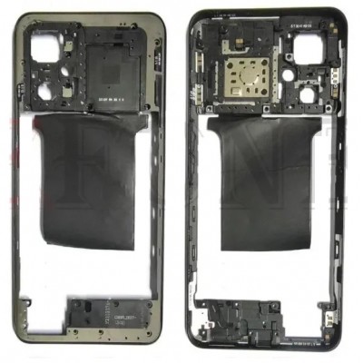 Middle Frame Ring Only For Realme Q5 Pro Black By - Maxbhi Com