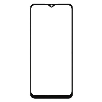 Replacement Front Glass For Oppo A18 Black By - Maxbhi Com