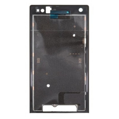 Lcd Frame Middle Chassis For Sony Xperia S Lt26i Black By - Maxbhi Com