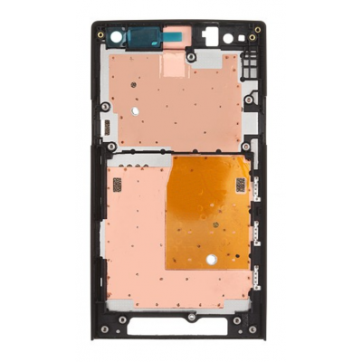 Lcd Frame Middle Chassis For Sony Xperia S Lt26i Black By - Maxbhi Com