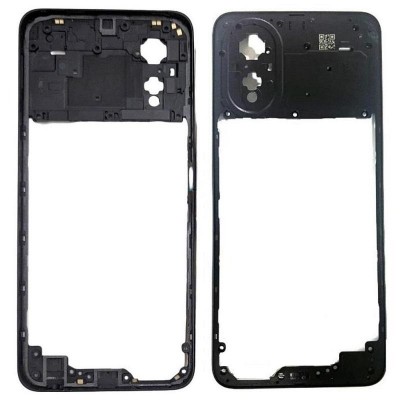 Middle Frame Ring Only For Oppo A18 Black By - Maxbhi Com