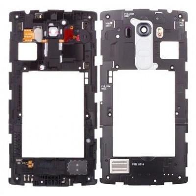 Middle Frame Ring Only For Lg G4 Beat Silver By - Maxbhi Com