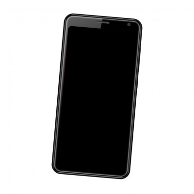 Camera Lens Glass with Frame for Karbonn Vue 1 Black