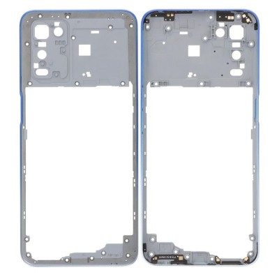 Middle Frame Ring Only For Oppo A54s White By - Maxbhi Com