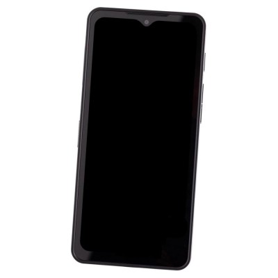 Camera Lens Glass with Frame for Cat S75 Black