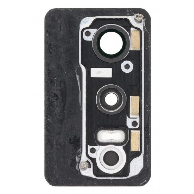 Camera Lens Glass With Frame For Vivo Y76 5g Black By - Maxbhi Com