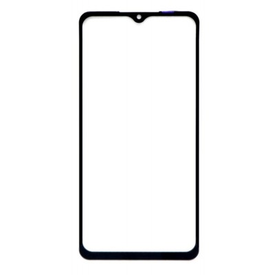 Replacement Front Glass For Samsung Galaxy M02 Black By - Maxbhi Com