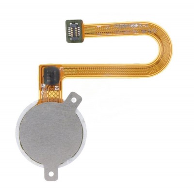 Fingerprint Sensor Flex Cable For Motorola Moto E6i Black By - Maxbhi Com