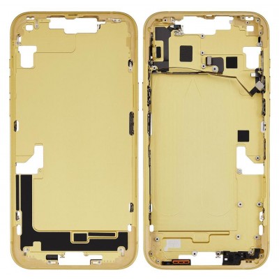 LCD Frame Middle Chassis for Apple iPhone 14 Plus - Yellow