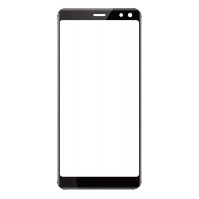 Replacement Front Glass For Mafe Z2 Power Black By - Maxbhi Com