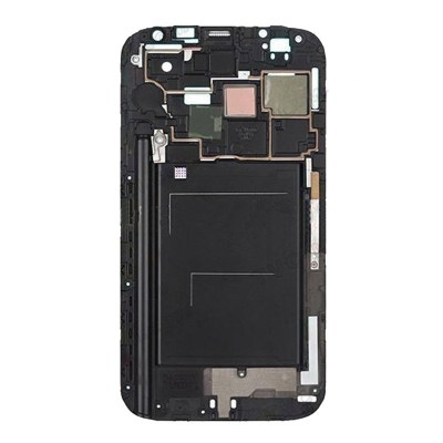 Lcd Frame Middle Chassis For Samsung Galaxy Note Ii N7105 Black By - Maxbhi Com