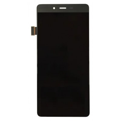 Lcd With Touch Screen For Wiko Highway Pure 4g Black Grey By - Maxbhi Com