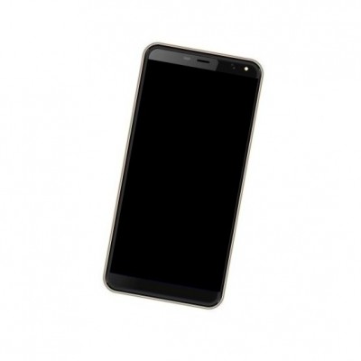 Camera Lens Glass with Frame for I Kall K4 Black