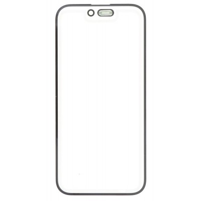 Replacement Front Glass For Apple Iphone 15 Pro Black By - Maxbhi Com
