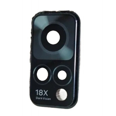 Camera Lens Glass With Frame For Meizu 18x Black By - Maxbhi Com