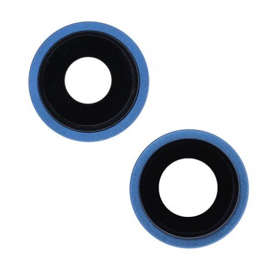 Camera Lens Glass with Frame for Apple iPhone 13 Blue