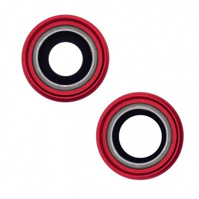 Camera Lens Glass With Frame For Apple Iphone 13 Red By - Maxbhi Com