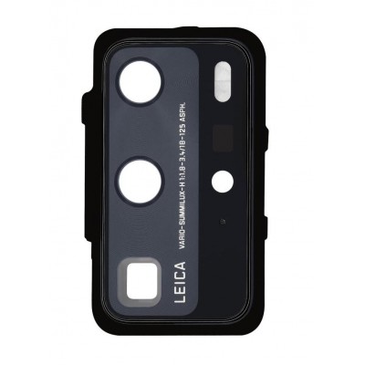 Camera Lens Glass With Frame For Huawei P40 Pro Black By - Maxbhi Com