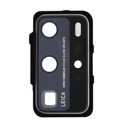Camera Lens Glass With Frame For Huawei P40 Pro White By - Maxbhi Com