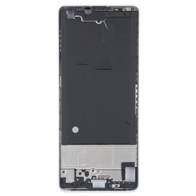 Lcd Frame Middle Chassis For Sony Xperia 10 Iv White By - Maxbhi Com