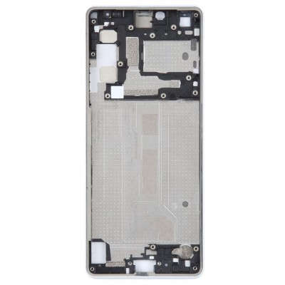 Lcd Frame Middle Chassis For Sony Xperia 10 Iv White By - Maxbhi Com
