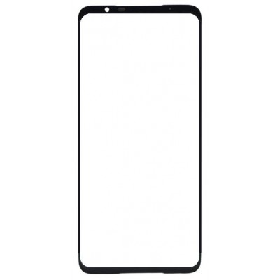 Replacement Front Glass For Asus Rog Phone 7 Black By - Maxbhi Com