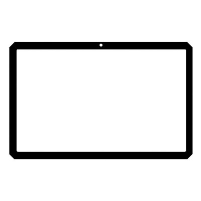 Replacement Front Glass For Doogee R10 Silver By - Maxbhi Com