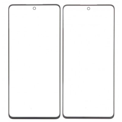 Replacement Front Glass For Samsung Galaxy M54 Black By - Maxbhi Com