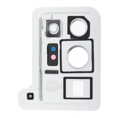Camera Lens Glass With Frame For Samsung Galaxy Note 20 Ultra 5g White By - Maxbhi Com