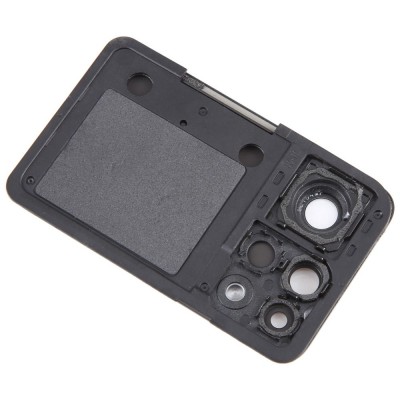 Camera Lens Glass With Frame For Xiaomi Poco X4 Pro 5g Black By - Maxbhi Com