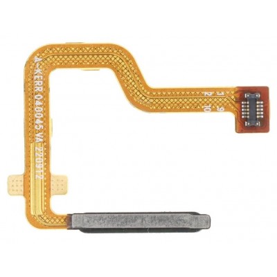 Fingerprint Sensor Flex Cable For Motorola Moto G52 Black By - Maxbhi Com