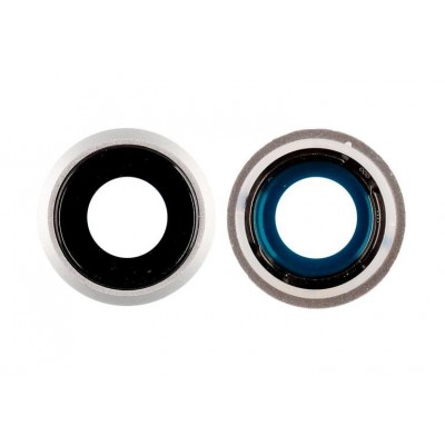 Camera Lens Glass with Frame for Apple iPhone SE 3rd Gen 2022 White