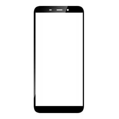 Replacement Front Glass For Oukitel Wp20 Black By - Maxbhi Com