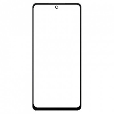 Replacement Front Glass For Vivo Iqoo Z7x Black By - Maxbhi Com