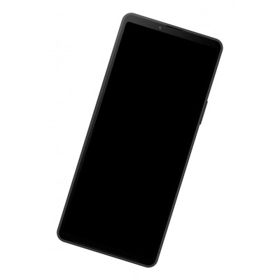 Lcd Frame Middle Chassis For Sony Xperia 10 V Black By - Maxbhi Com