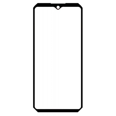 Replacement Front Glass For Oukitel Wp23 Black By - Maxbhi Com