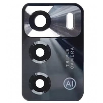 Camera Lens Glass With Frame For Zte Blade A72 Black By - Maxbhi Com